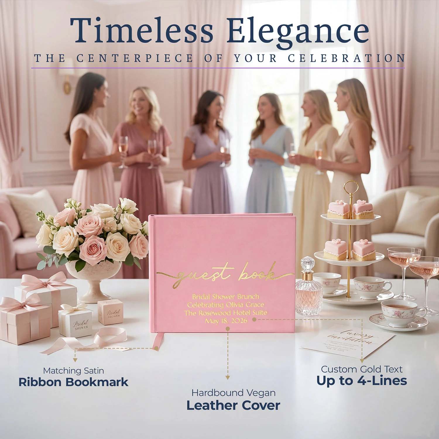 All Occasion Guestbook - Pastel Pink